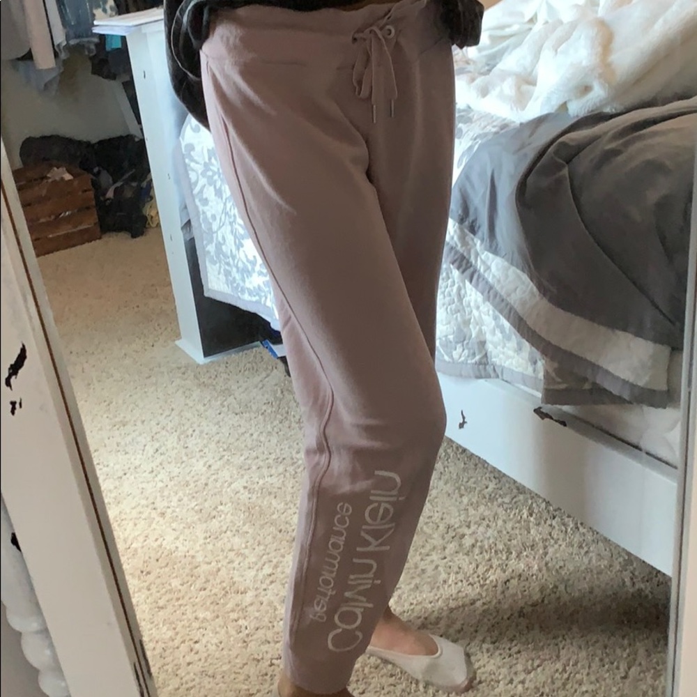 Pink Calvin Klein joggers
